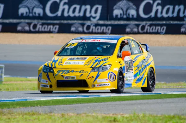 Buriram Tailandia Honda Coche Carreras Exhibición Buriram Super Race 2016 —  Fotos de Stock