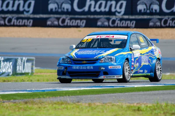 Buriram Tailândia Chevrolet Carro Corrida Exposição Buriram Super Corrida 2016 — Fotografia de Stock