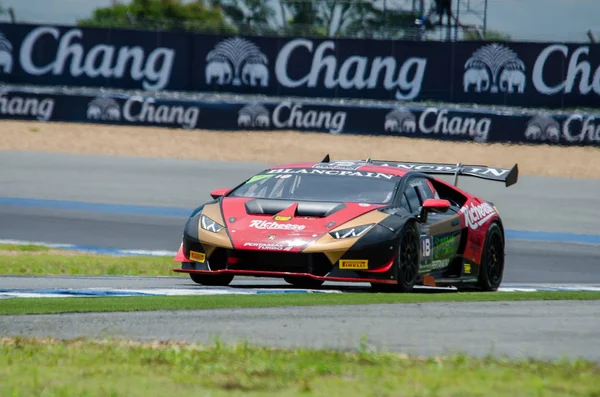 Buriram Tajlandia Lamborghini Super Trofeo Azji Wyświetlaczu Buriram Super Wyścig — Zdjęcie stockowe