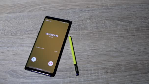 Bangkok Septiembre Nuevo Galaxy Samsung Galaxy Note Más Nuevo Los — Vídeos de Stock