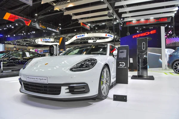 Nonthaburi November Porsche Panamera Hybrid Car Display 35Th Thailand International — Stock Photo, Image