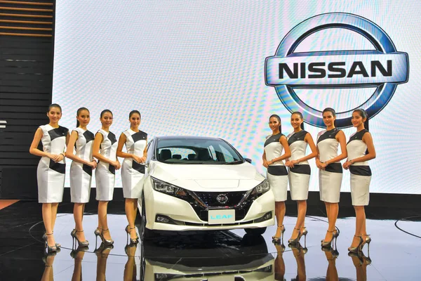 Nonthaburi November Nissan Leaf Car Display 35Th Thailand International Motor — Stock Photo, Image