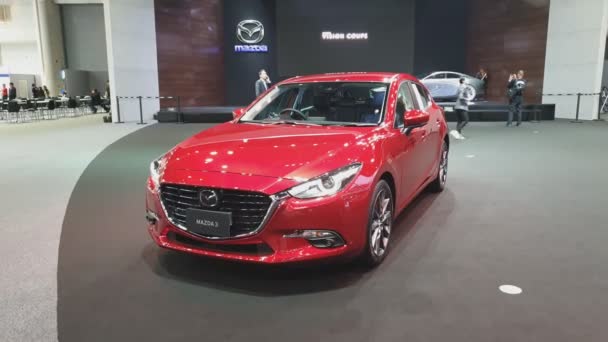 Nonthaburi November Mazda Car Display 35Th Thailand International Motor Expo — Stock Video