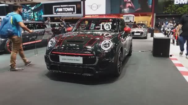 Nonthaburi Novembre Mini John Cooper Works Voiture Exposée 35E Thaïlande — Video