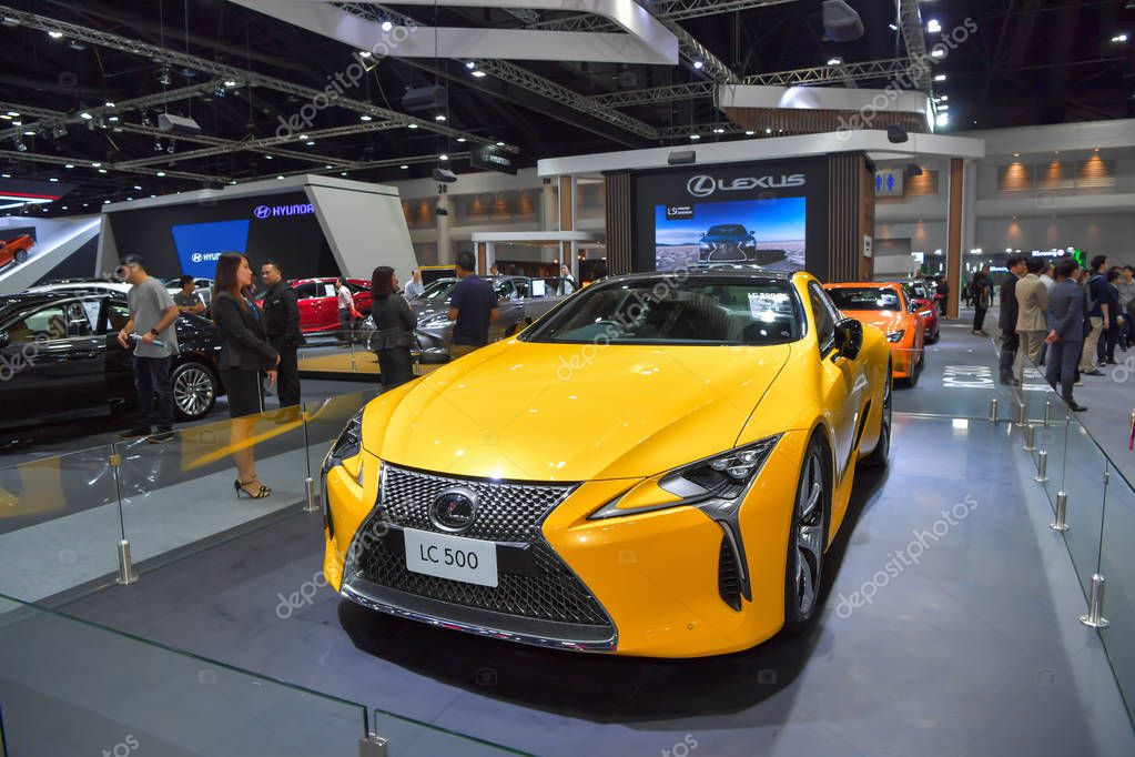 NONTHABURI - NOVEMBER 28: Lexus LC 500 car on display at The 35th Thailand International Motor Expo on November 28, 2018 in Nonthaburi, Thailand.
