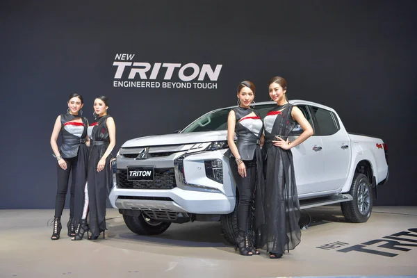 Nonthaburi November Mitsubishi Triton Plocka Upp Displayen Thailand International Motor — Stockfoto