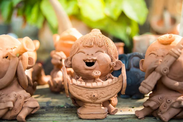 Clay Pop Bamboe Tafel — Stockfoto