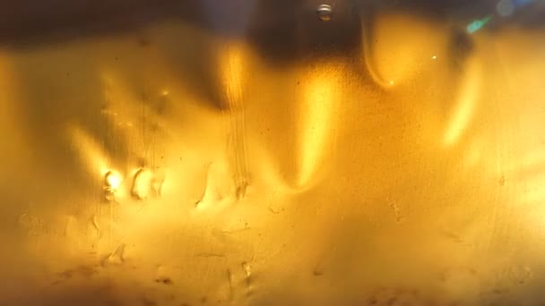 Fonds Abstraits Lumière Naturelle Travers Cola Dans Sac Plastique — Video