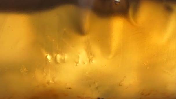 Abstrakte Hintergründe Von Natürlichem Licht Durch Cola Plastiktüte — Stockvideo