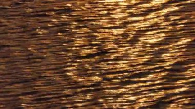 Güneş ışığının suya yansıması, doğa arka planı. gerçek zamanlı.