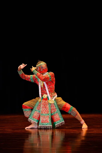 Ramayana Ramakien Khon Thaise Traditionele Dans Van Kunst Het Podium — Stockfoto