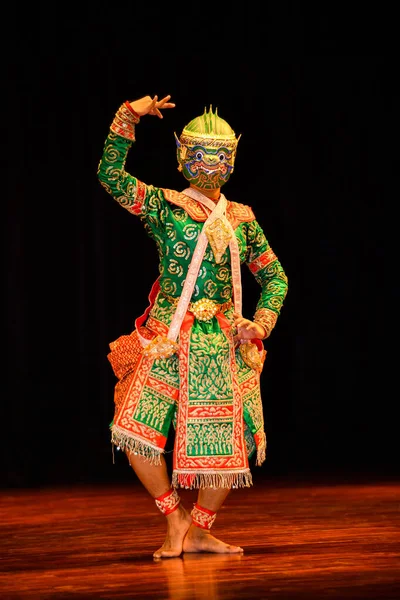 Ramayana Ramakien Nebo Khon Thajský Tradiční Tanec Umění Jevišti Postava — Stock fotografie
