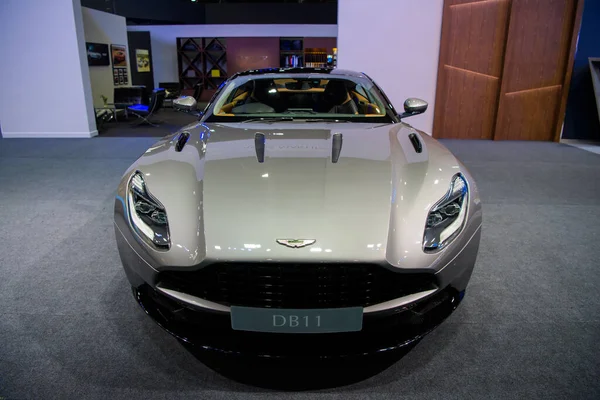 2007年7月14日 Aston Martin Db11汽车在泰国农塔布里举行的第41届Bangkok国际货币博览会2020上展出 — 图库照片