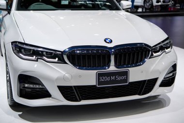 BMW 320d M Spor Araba 41. BANGKOK ULUSLARARASI MOTOR Şov 2020 14 Temmuz 2020, Tayland Nonthaburi.