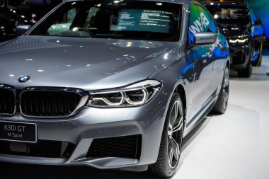 BMW 630i GT M Spor Araba 41. BANGKOK Uluslararası MOTOR Şov 2020 'de 14 Temmuz 2020' de Nonthaburi, Tayland 'da sergileniyor..