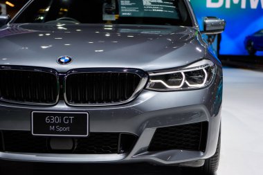 BMW 630i GT M Spor Araba 41. BANGKOK Uluslararası MOTOR Şov 2020 'de 14 Temmuz 2020' de Nonthaburi, Tayland 'da sergileniyor..