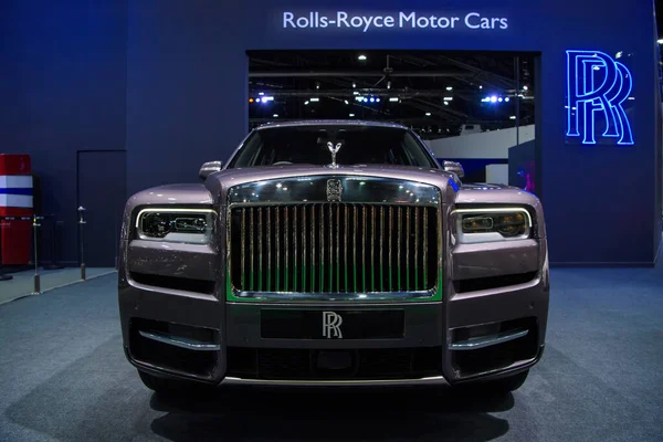 Rolls Royce Cullinan Super Luxury Suv Car Exhibición 41St Bangkok —  Fotos de Stock