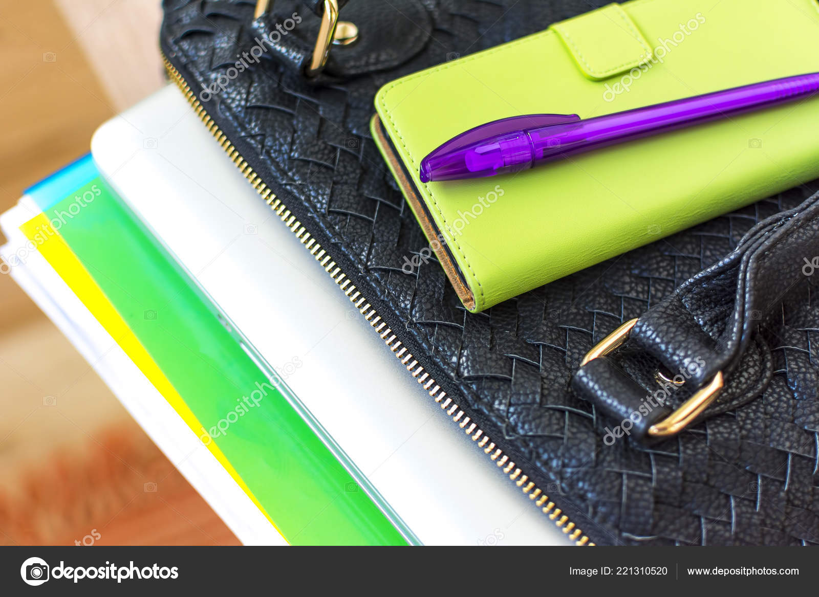 laptop and folder bag