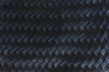 Dokuma deri dokulu hasır çanta yüzey arka plan siyah renkli sahte