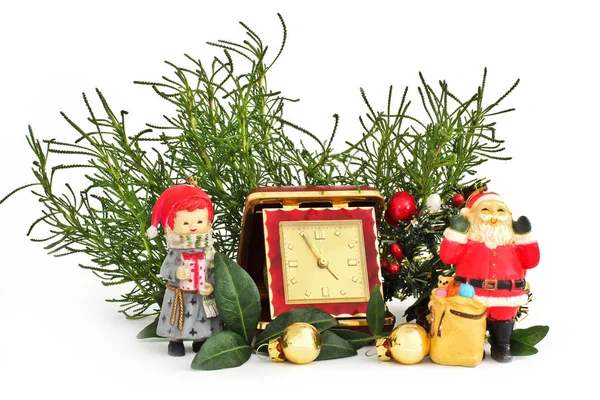 Christmas Happy New Year Christmas Composition Christmas Decorations — Stock Photo, Image