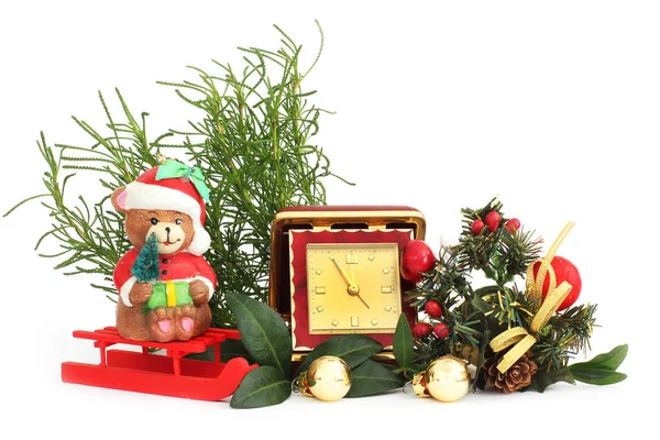 Christmas Happy New Year Christmas Composition — Stock Photo, Image