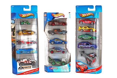 Odessa, Ukrayna - Kasım, 2017: Hot Wheels arabaları. Hot Wheels. Çocuklar oyuncak