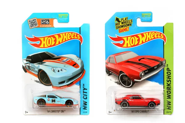 Oděsa Ukrajina Listopad 2017 Kopie Skutečné Auto Hot Wheels Děti — Stock fotografie