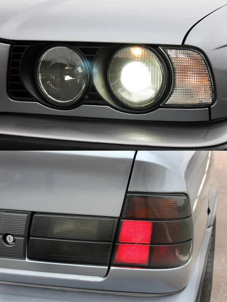 Car Headlights Luxury Headlights — Stock Photo, Image