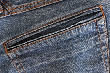Kumaş arka plan. Kot pantolon. Mavi