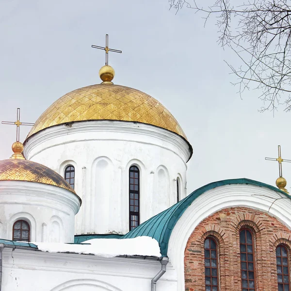 Kyrkan Vacker Kyrka Vinter — Stockfoto