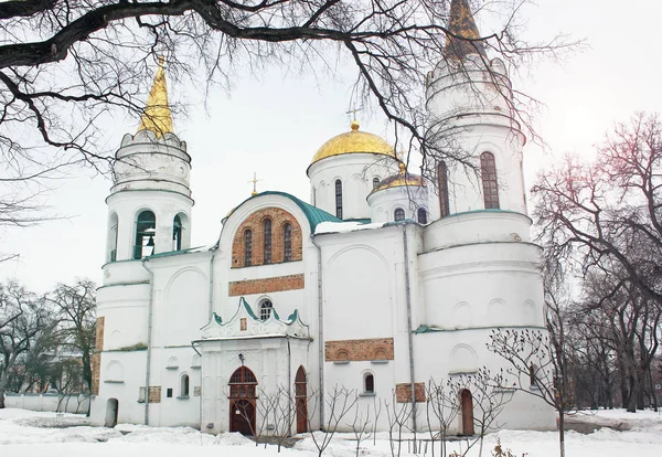 Церковь Красивая Церковь Зимой — стоковое фото