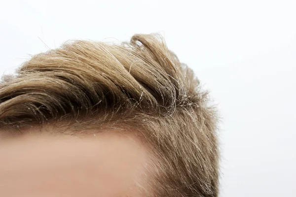 Håret Regndroppar Hår — Stockfoto