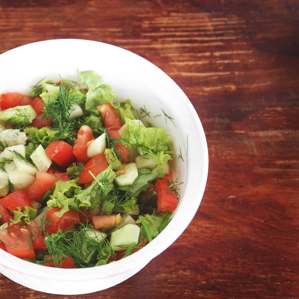 Salat Teller — Stockfoto