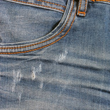 Kumaş arka plan. Kot pantolon. Mavi