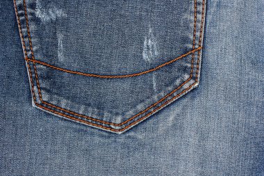 Kumaş arka plan. Kot pantolon. Mavi