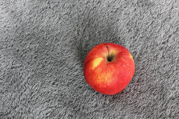 Apple Grå Bakgrund — Stockfoto