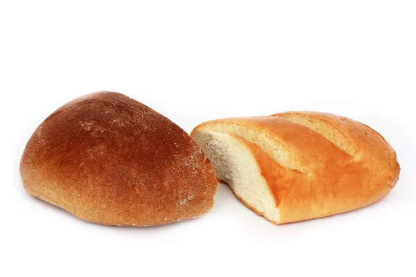 Bread Long Loaf White Background — Stock Photo, Image