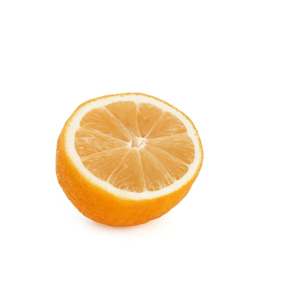 Half Lemon White Background — Stock Photo, Image