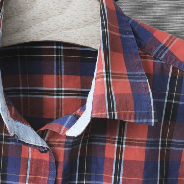 Damalı pazen gömlek dokusuna