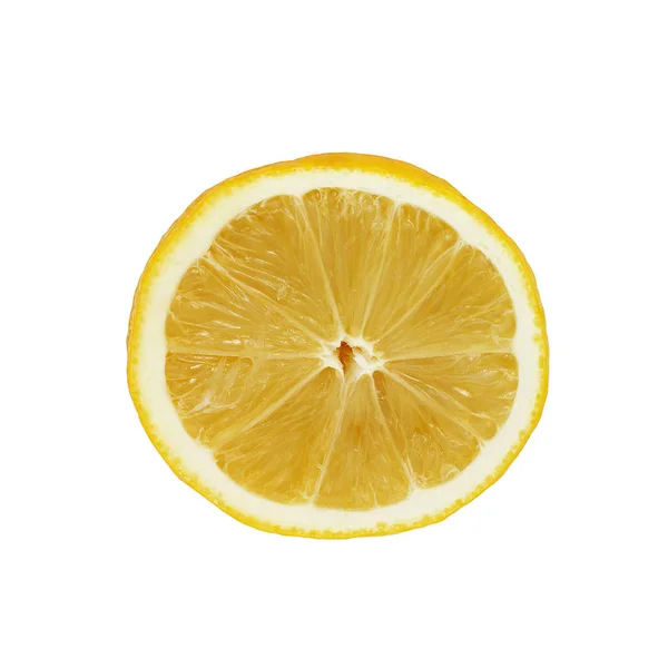Half Lemon White Background — Stock Photo, Image