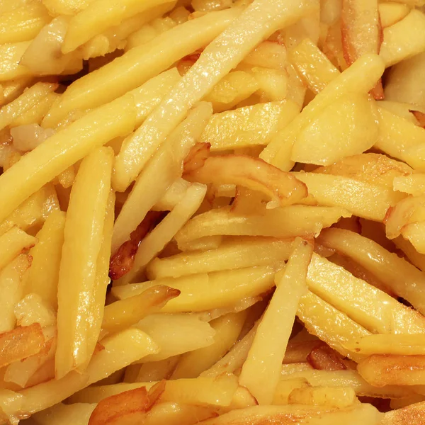 Fried Potatoes Close — Stock Photo, Image