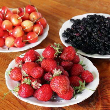  Çilek. Çilek, kiraz ve dut