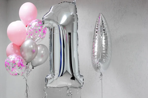 Helium Balloons Festive Balls — Stock Photo, Image