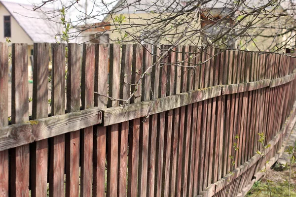 Wooden Fence Close — Stock Photo, Image