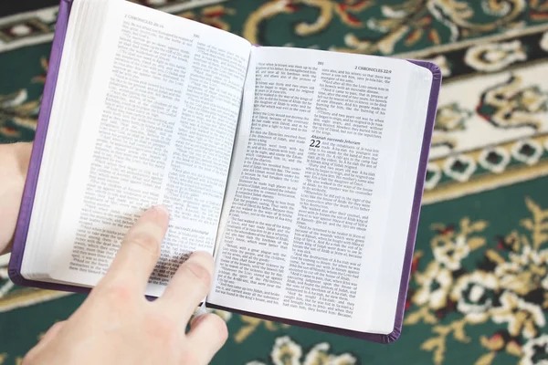 Відкриті Книги Біблії Книга Життя — стокове фото