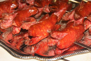 Barbekü. Bir tabak yemek