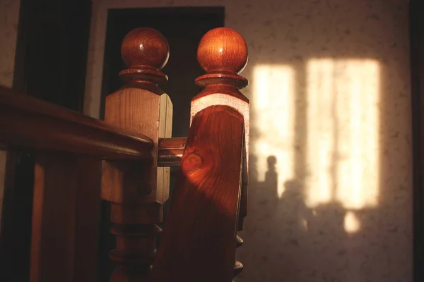 Деревянная Лестница Коридоре — стоковое фото