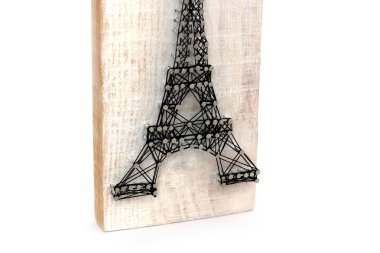 Sanat dize. El yapımı kurulu. Paris. Eyfel Kulesi