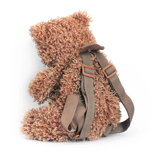 Bear White Background Backpack — Stock Photo, Image