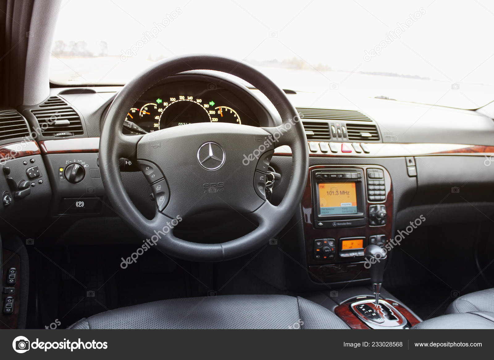 Kiev Ukraine November 2018 Interior Car Mercedes Benz Class